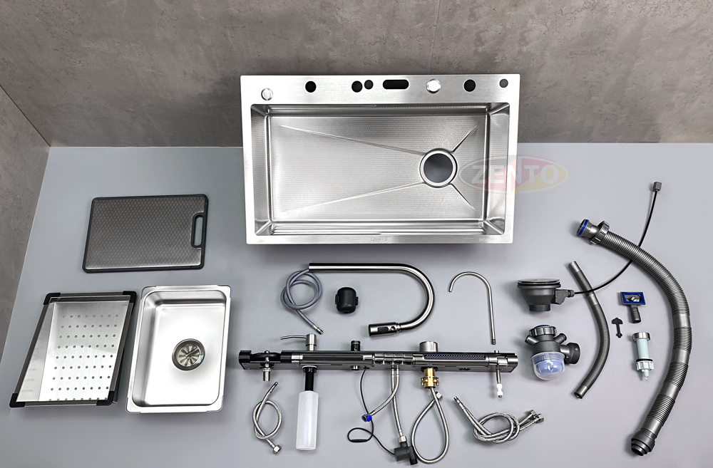 Hướng dẫn lắp đặt chậu rửa bát 1 hố đa năng Zento nhanh – đúng kỹ thuật – bền theo thời gian.