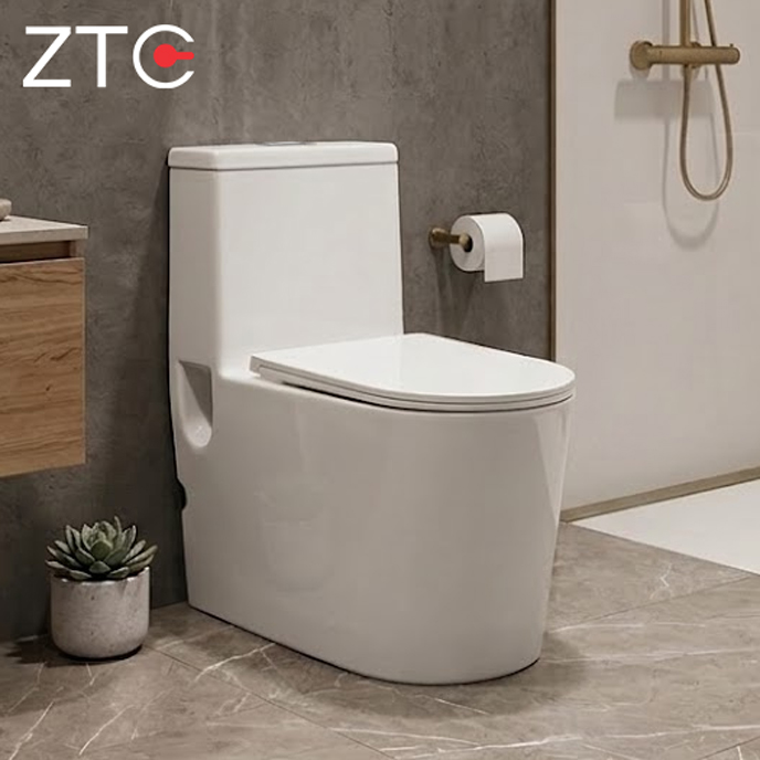 Bàn cầu 1 khối không viền Rimless Toilet ZTC-2015
