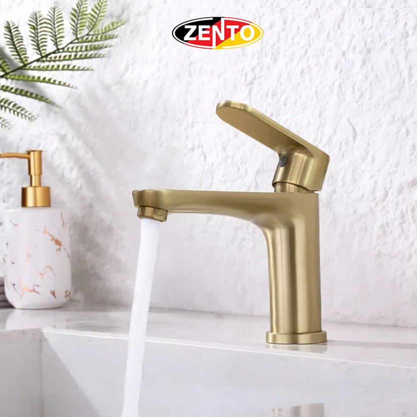 Vòi Lavabo lạnh Crystal series ZT2300-Brushed gold Vòi Lavabo lạnh Crystal series ZT2300-Brushed gold