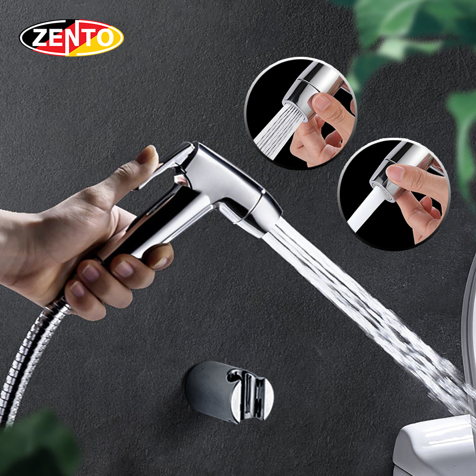 Bộ vòi xịt vệ sinh 2 chế độ nước Zento ZT5125 Bộ vòi xịt vệ sinh 2 chế độ nước Zento ZT5125