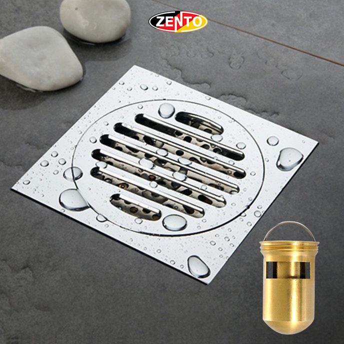 Phễu thoát sàn chống mùi & côn trùng ZT559-U (120x120mm) Phễu thoát sàn chống mùi & côn trùng ZT559-U (120x120mm)