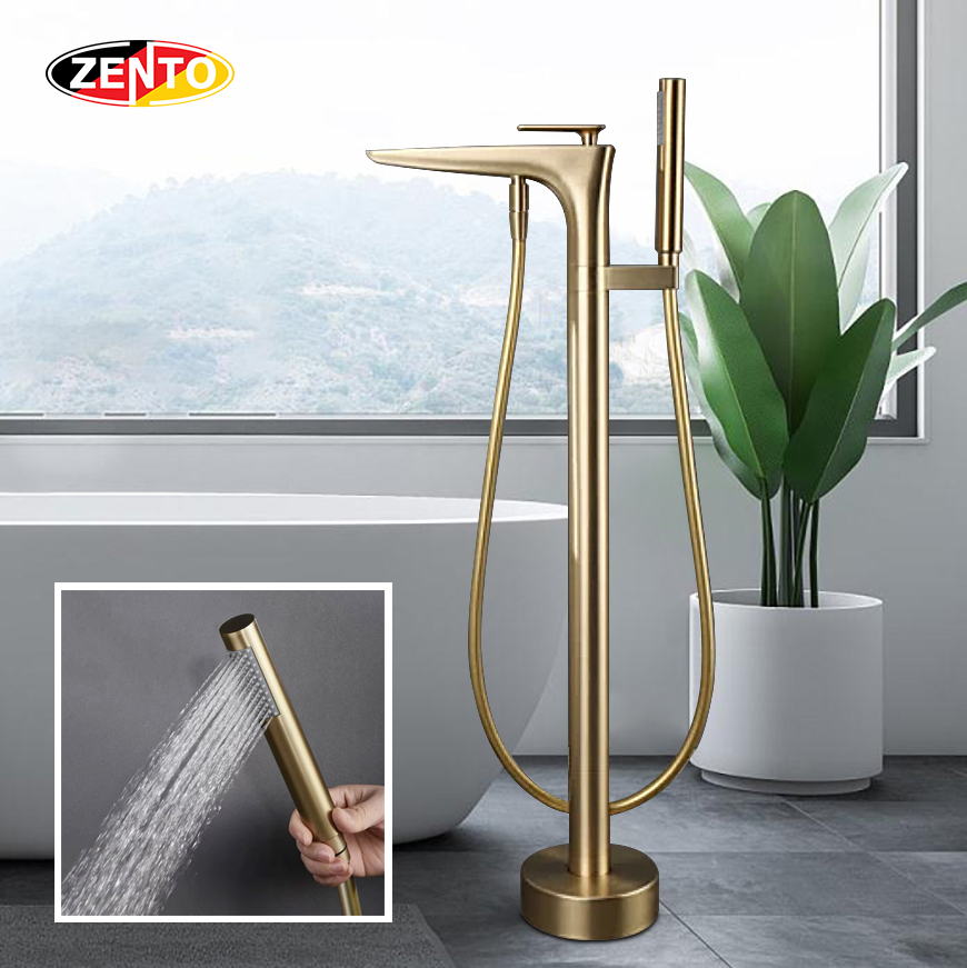 Vòi sen đứng bồn tắm nóng lạnh Zento ZT635 Gold