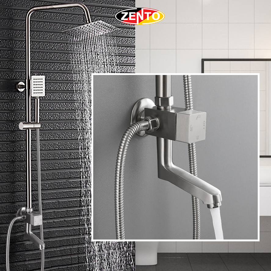 Bộ sen cây lạnh inox304 SUS8118-Square