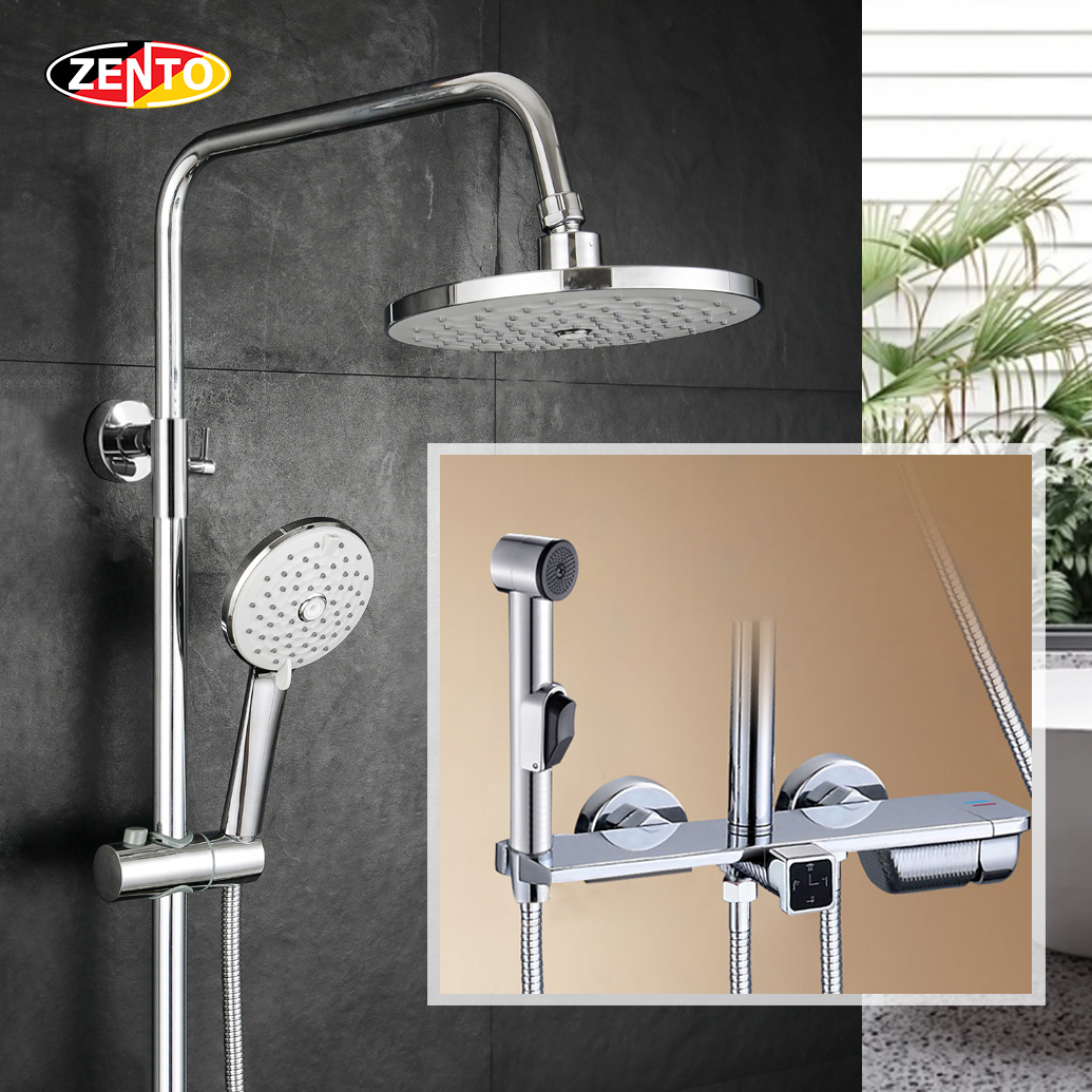 Bộ sen cây nóng lạnh 4in1 Zento ZT8157 Bộ sen cây nóng lạnh 4in1 Zento ZT8157