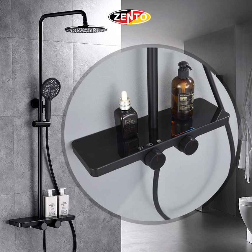 Bộ sen cây nóng lạnh Luxury Shower ZT8702-Black