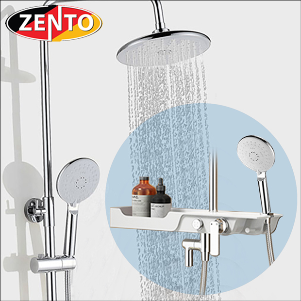 Bộ sen cây Luxury Push-button Zento ZT8705 Bộ sen cây Luxury Push-button Zento ZT8705