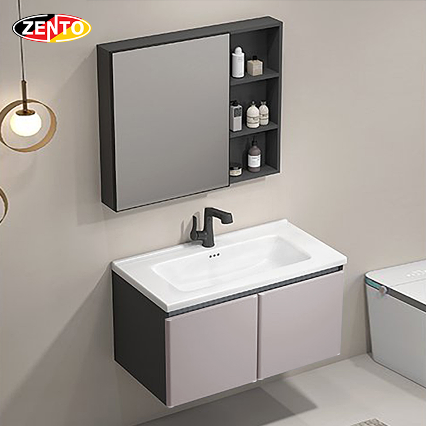 Bộ tủ Lavabo ZT-LV1080-Brown (Aluminum-982)