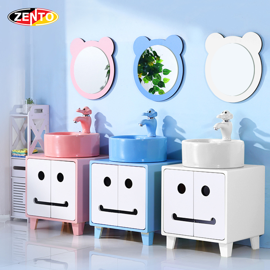 Bộ tủ, chậu, gương Lavabo trẻ em BB3050 Bộ tủ, chậu, gương Lavabo trẻ em BB3050