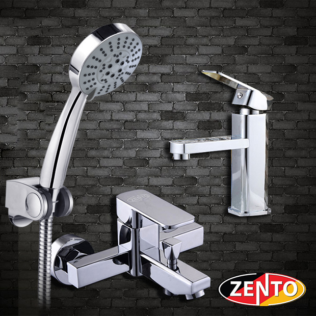 Cặp đôi sen tắm và vòi lavabo Zento CB007