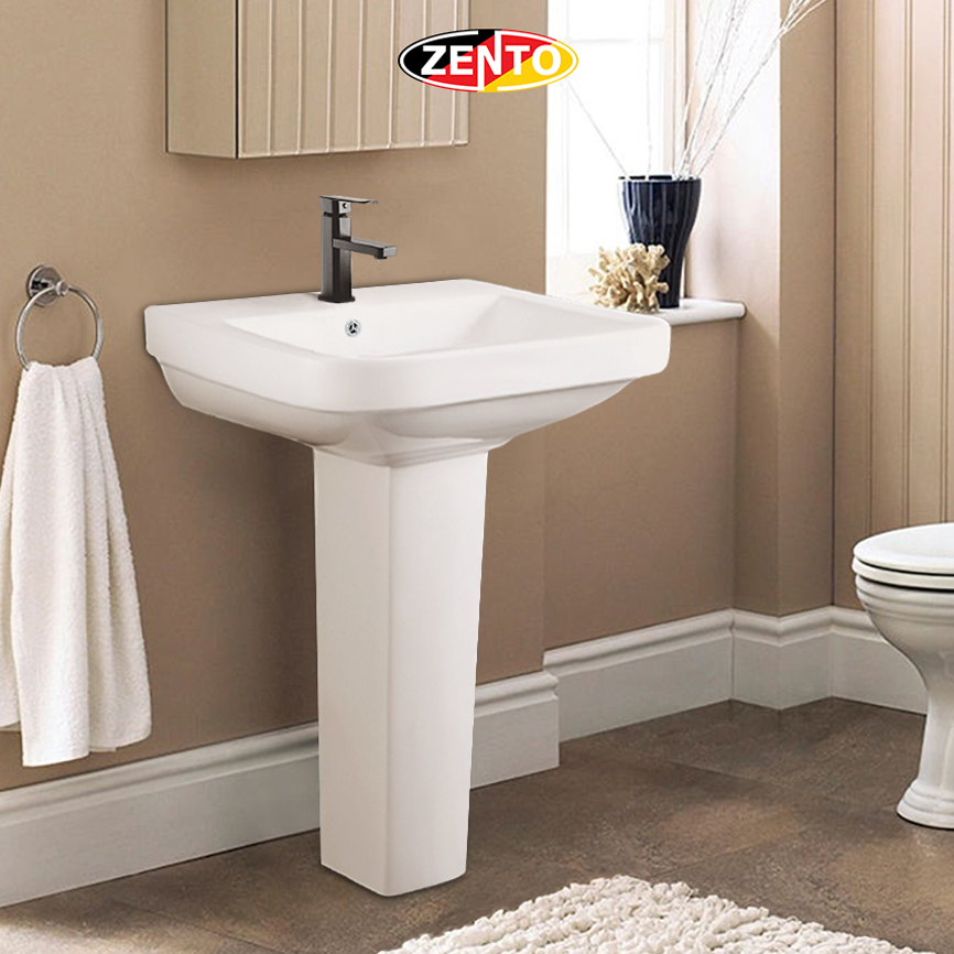 Chậu lavabo treo tường chân đứng ZT6081 (Pedestal basin) Chậu lavabo treo tường chân đứng ZT6081 (Pedestal basin)