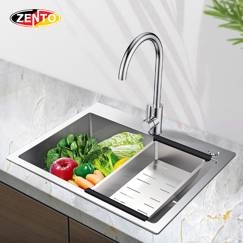 Chậu rửa chén, bát inox 1 hố SK6045-201 Chậu rửa chén, bát inox 1 hố SK6045-201