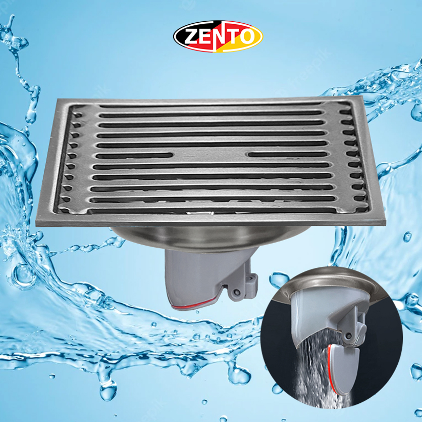 Phễu thoát sàn chống mùi TS130Gray-L (98x98mm) Phễu thoát sàn chống mùi TS130Gray-L (98x98mm)