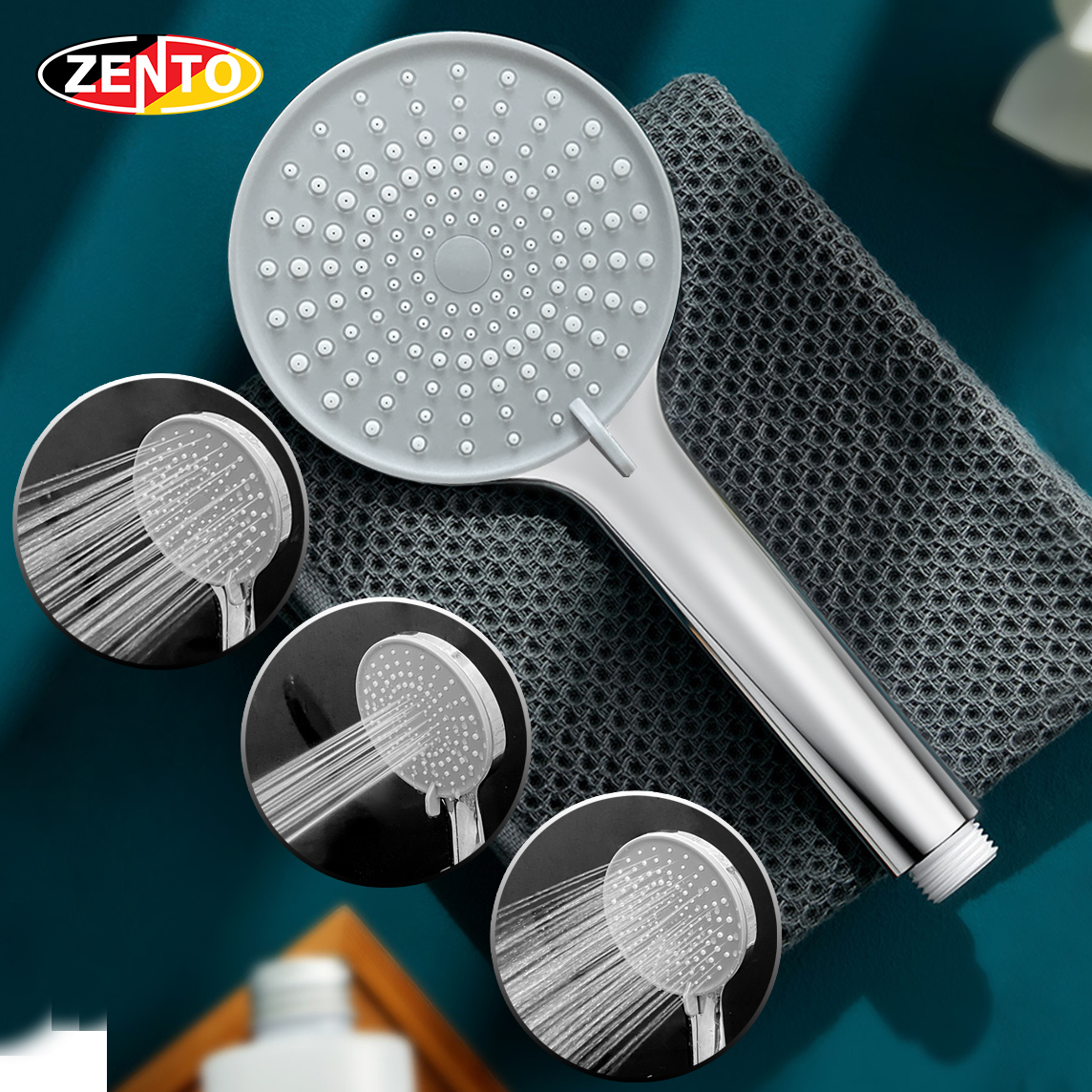 Tay sen 3 chế độ nước Zento ZBS328 Tay sen 3 chế độ nước Zento ZBS328
