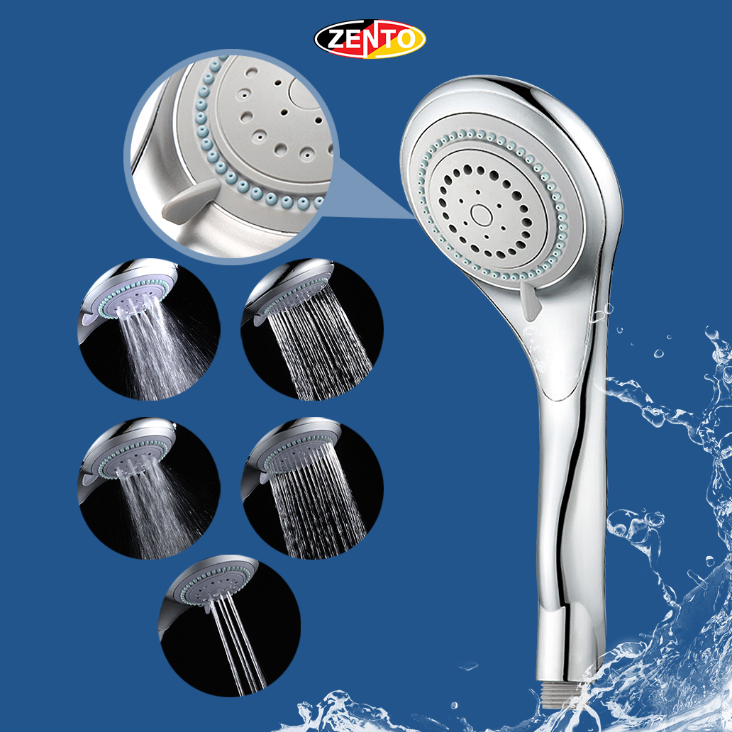 Tay sen 5 chế độ nước Zento ZBS7140 Tay sen 5 chế độ nước Zento ZBS7140