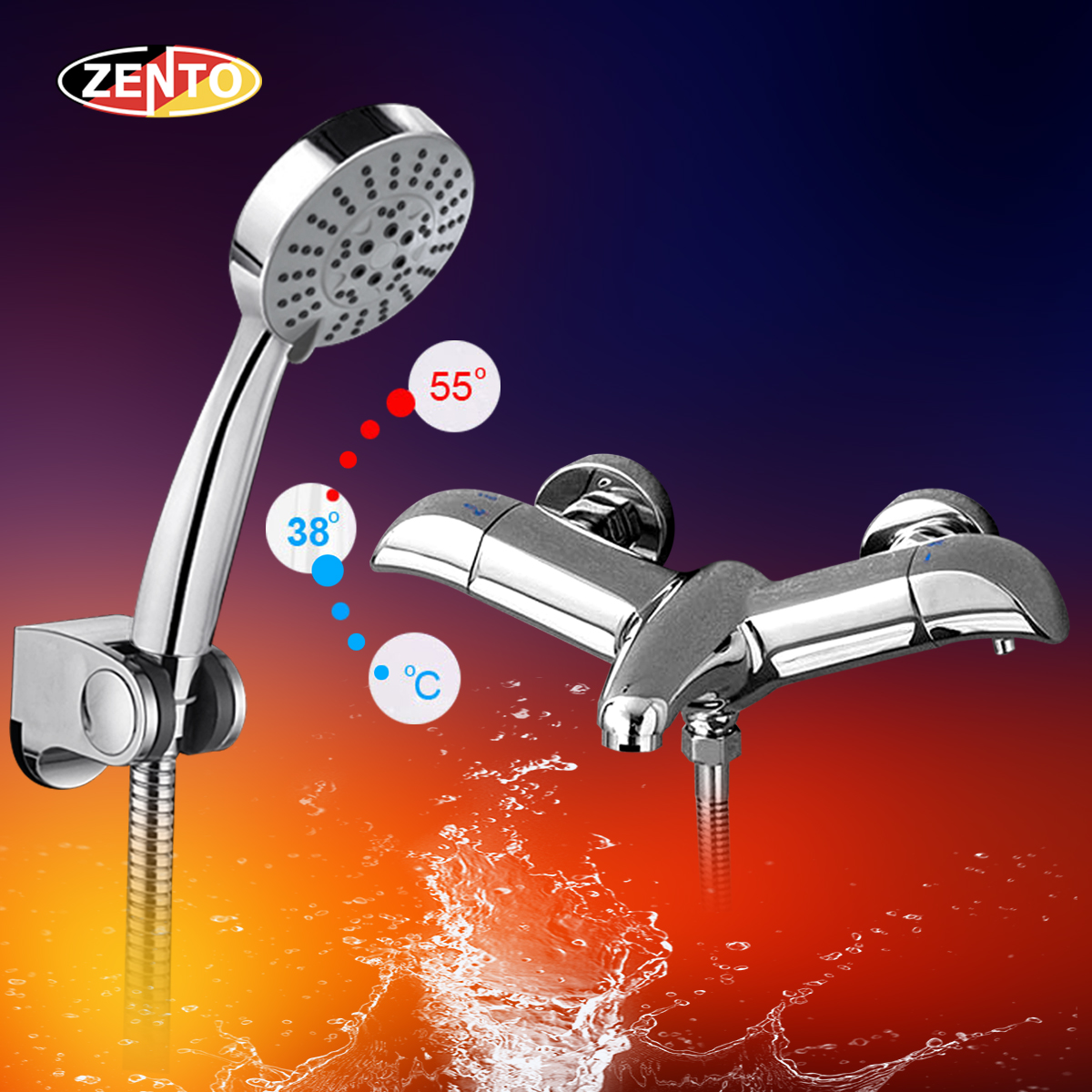 Sen tắm nhiệt độ Thermostatic Shower Zento ZT-LS6575