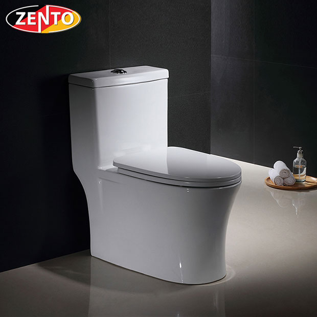 Bàn cầu 1 khối Zento BC3991 (nắp nhựa UF)