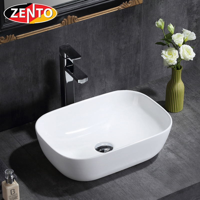 Chậu lavabo đặt bàn Zento LV6145 (510x410x140mm) Chậu lavabo đặt bàn Zento LV6145 (510x410x140mm)