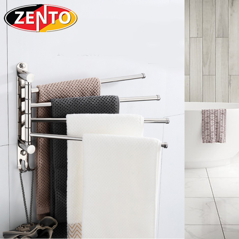 Giá treo khăn 4 thanh Rotating towel bar HA030-4