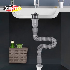 Bộ xi phông kín & ống xả mềm lavabo ZXP024