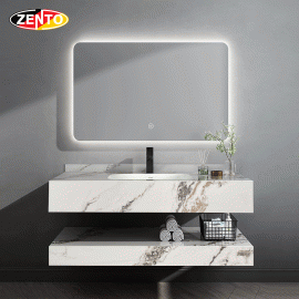 Bộ chậu lavabo, bàn đá, kệ, gương đèn Led ZT-LV8988-A (101) Bộ chậu lavabo, bàn đá, kệ, gương đèn Led ZT-LV8988-A (101)