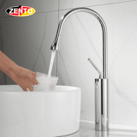 Vòi Lavabo nóng lạnh Art Water Drop Faucet SUS2187 (dây rút) Vòi Lavabo nóng lạnh Art Water Drop Faucet SUS2187 (dây rút)