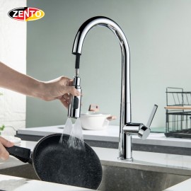 Vòi rửa chén bát nóng lạnh Pulldown Spray ZT5523 (Dây rút)