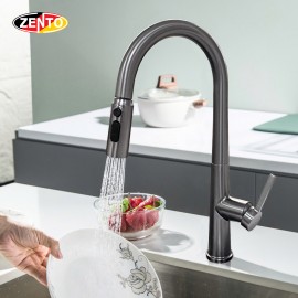 Vòi rửa chén bát nóng lạnh Pulldown Spray ZT5523-Gr (Dây rút)