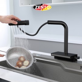 Vòi rửa chén bát 7in1 Waterfall faucet kitchen SUS5541-B (dây rút)