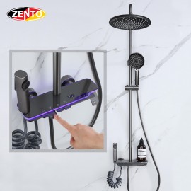 Bộ sen cây 4in1 hiển thị nhiệt độ nước ZT8145Gr (digital display shower)