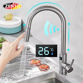 Vòi rửa chén bát cảm ứng Touch - pull down kitchen faucets AF5888 Brushed