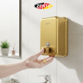 Bình xà phòng nước gắn tường Liquid Soap Dispenser HC303-Gold (1000ml)