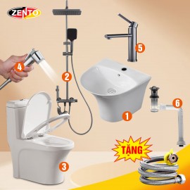 Combo 6 thiết bị vệ sinh Zento BS03-2025