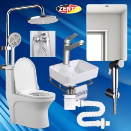 Combo 6 thiết bị vệ sinh Zento BS23 (Tặng gương LE917) Combo 6 thiết bị vệ sinh Zento BS23 (Tặng gương LE917)