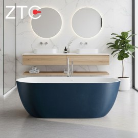 Bồn tắm nằm Venus Freestanding Stone Bath ZTC-D002 (Blue & White) Bồn tắm nằm Venus Freestanding Stone Bath ZTC-D002 (Blue & White)