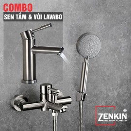 Combo sen tắm và vòi lavabo Zenkin ZK04