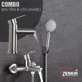 Combo sen tắm và vòi lavabo Zenkin ZK05