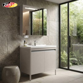 Bộ tủ lavabo gương đèn Led LV1150-Brown (L582) Bộ tủ lavabo gương đèn Led LV1150-Brown (L582)