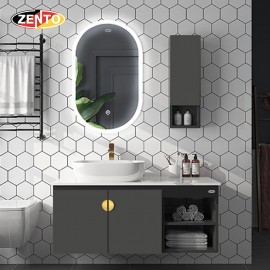Bộ tủ lavabo, bàn đá, gương đèn Led ZT-LV8974