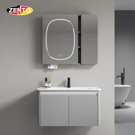 Bộ tủ lavabo gương đèn Led LV1168-Gray (R86)