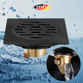 Thoát sàn chống mùi Black series Zento ZT541-L (100x100mm)