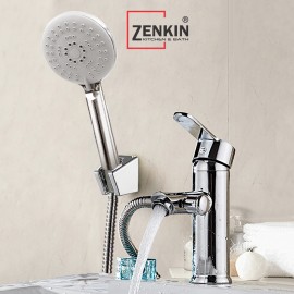 Bộ vòi lavabo kết hợp sen tắm nóng lạnh Zenkin ZK1041