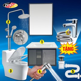 Combo 5 thiết bị vệ sinh Zento BS04-2024