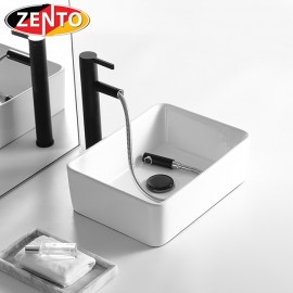 Chậu lavabo đặt bàn Zento LV007 (485x375x135mm)