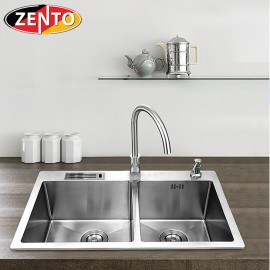 Chậu rửa bát inox 2 hố cân Zento HD8245C-304