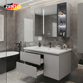 Bộ tủ lavabo gương đèn Led LV1156-Light grey (E08) Bộ tủ lavabo gương đèn Led LV1156-Light grey (E08)