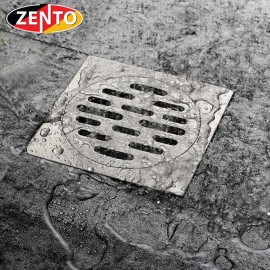 Phễu thoát sàn chống mùi inox304 Zento TS323 (120x120mm)