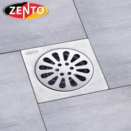 Phễu thoát sàn chống mùi hôi inox Zento TS102-L (100x100mm)