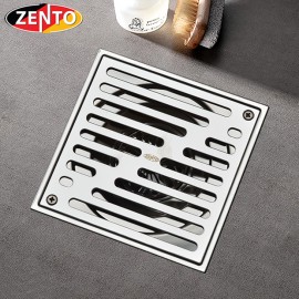 Thoát sàn chống mùi ban công inox304 Zento ZT561-2U (150x150)