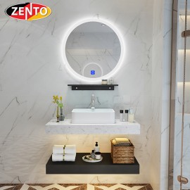 Bộ chậu lavabo, bàn đá, kệ gương đèn led ZT-LV8972