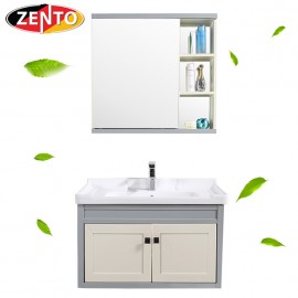 Bộ tủ, chậu, kệ gương Lavabo ZT-LV1078 (Aluminum)